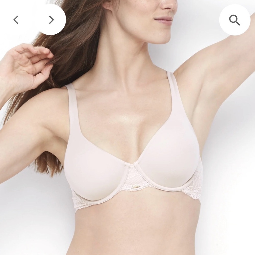 BeMe New York Beige Demi Lightly Lined Underwire Lace Accented Bra 36C & 36D NWT